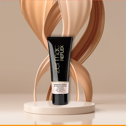 Maquillaje Líquido De Larga Duración Reflex 30 Ml - Zermat Caramelo