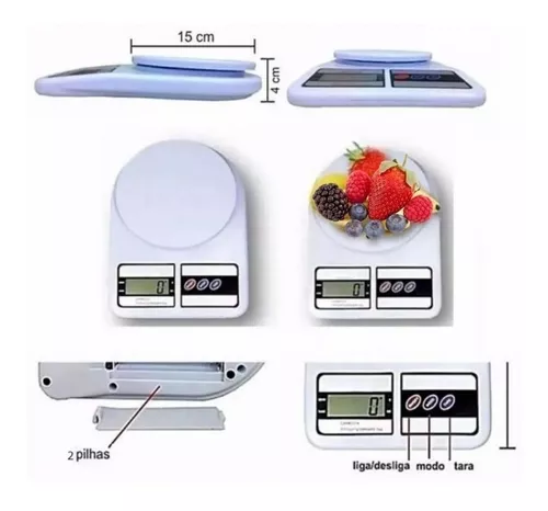 Balança Digital de Cozinha 10 Kg - Lyor - SURATS
