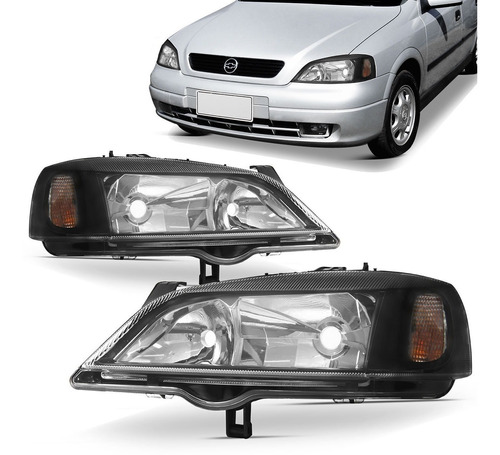 Farol Astra 1999 2000 2001 2002 Mascara Negra