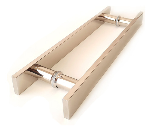 Puxador Inox Polido Porta Pivotante Ou De Correr 80cm Duplo