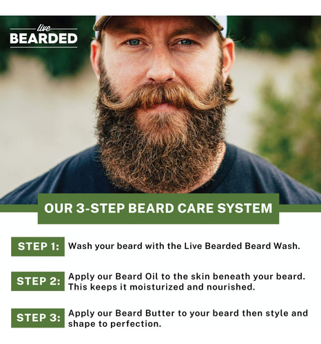 Kit De Cuidado De Barba Live Bearded Executive Scent Fabrica