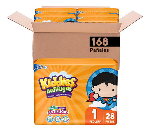 Kiddies Antifugas Pañal Bebé Kiddies Antifugas Talla 1