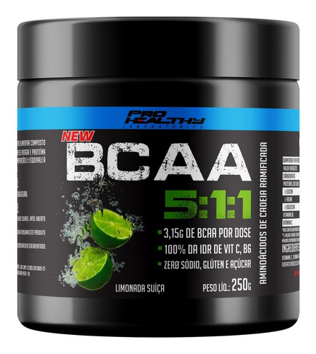 Bcaa Drink Delicioso 5:1:1 Leucina Valina Iso  - Pro Healthy Sabor Limonada Suíça