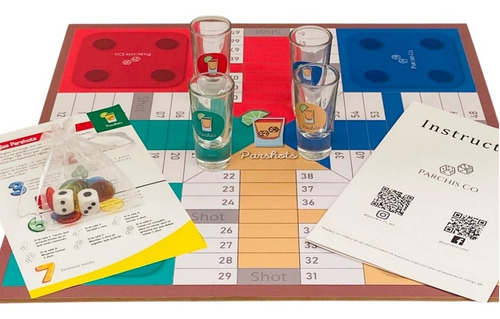 Parchis De Shots (drinking Game) 4j + Parchis Tradicional 4j