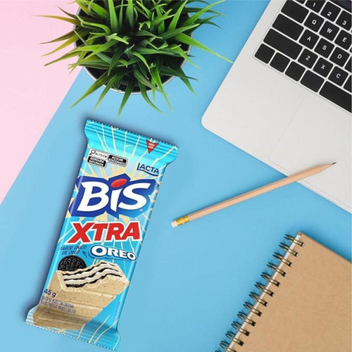 Bis Xtra Oreo Lacta Kit Com 3 Unidades De 45g