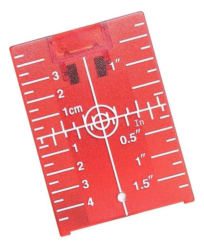 A 1 Placa Objetivo De Línea De Medidor De Nivel Rojo