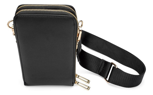 Bolsa Carteira Porta Celular Preta Imaginarium