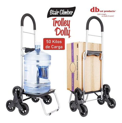 Imagen 4 de 6 de Carrito De Compras Plegable Escalador Carro Feria + Yegua /n
