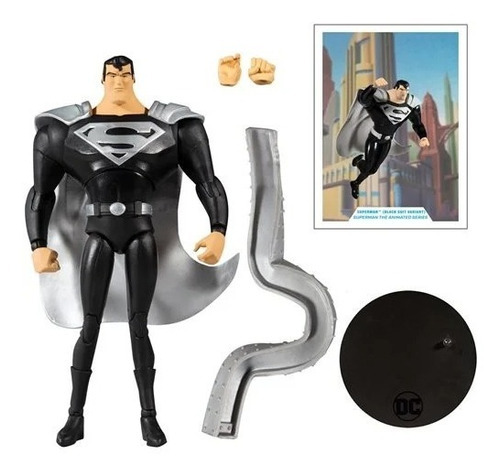 Mcfarlane Dc Multiverse Animated Series Superman Black Suit