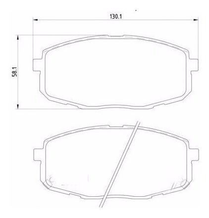 Imagem 2 de 5 de Kit Pastilha + Disco Dianteiro Para E Traseira Para I30 2010