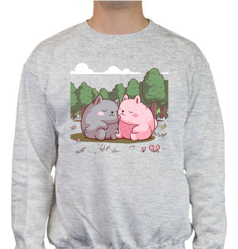 Sudadera Diseño Wombat Love - Animales Tiernos - Pareja Amor
