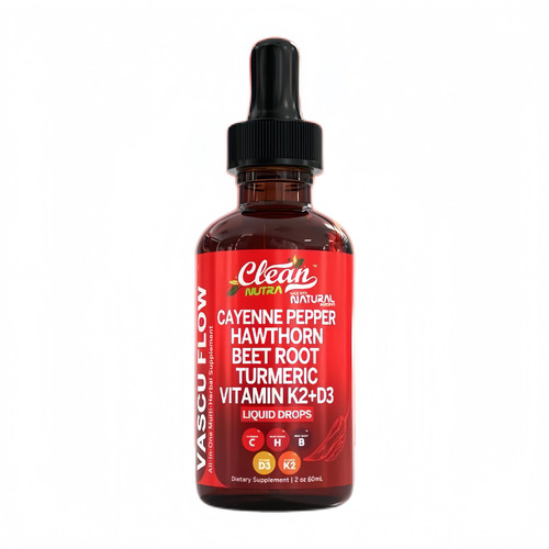 Clean Nutra Chilli Drops Suplemento Líquido + Elfleaf Hawthorn Berry, Vitamina D3 K2 Remolacha Extracto En Polvo