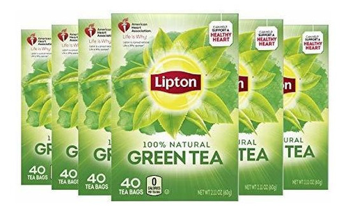 Caja De Tè Bolsitas De Té Lipton 100% Té Verde Natural Qu