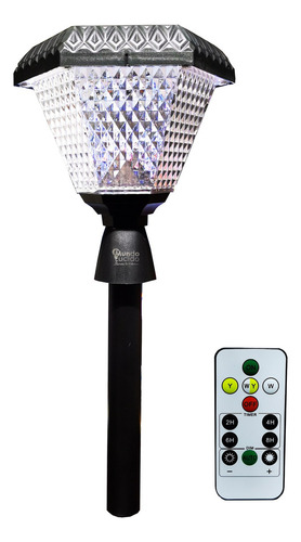 Lampara Led Solar Forma De Farol Con Control Remoto Ip65 Color Farol Para Jardin