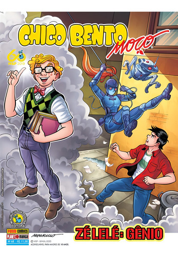 Chico Bento Moço - Volume 68: Zé Lelé - Gênio, de Mauricio de Sousa. Editorial Panini, capa mole em português, 2020