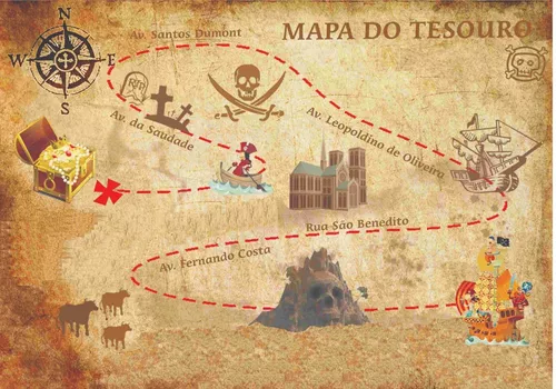 Painel Mapa Tesouro G - Frete Grátis