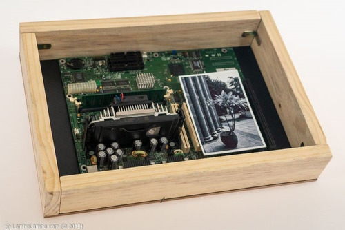 Porta-retrato Com Placa Mãe Intel Cpu Pentium Iii Reciclagem