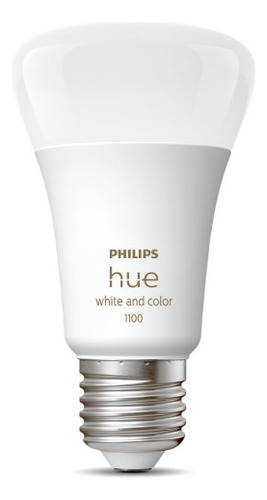 Ampolleta Philips Huewca 9w A60 E27 Blanco Y Color