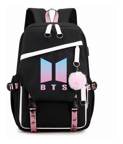 Kawaii Bts Mochilas De Mujer Escolares Con Puerto Usb 