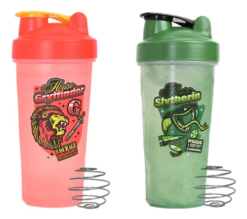 2 Shakers Gym Harry Potter Gryffindor Y Slytherin 650ml