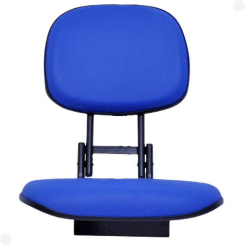 Cadeira Estofada Para Barco Giratória Cor Azul