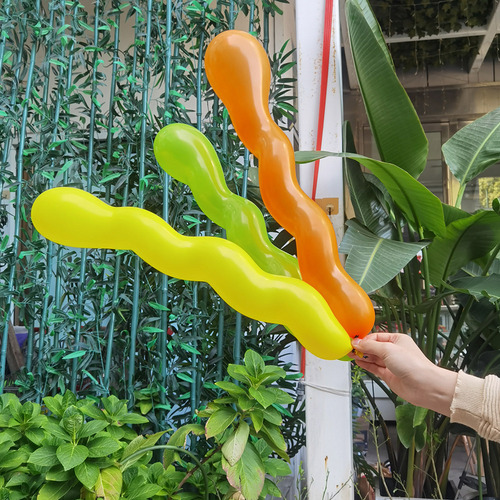Dp 100 Unidades De Globos De Látex Espiral Larga Con
