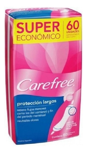 Protectores Diarios Carefree®protección Largo Perfume 60uni