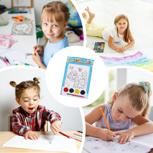 Pintura Para Colorear Con Agua Para Niños Hojas Para Colorea
