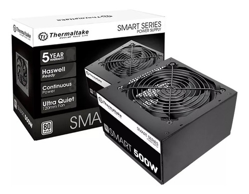 Fonte Thermaltake 500w Smart Series 80plus Pfc Ativo Com/nfe