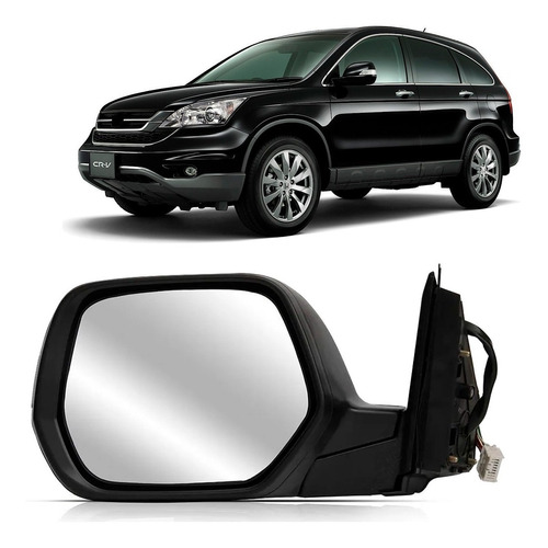 Retrovisor Crv 2007/2012 Eletrico C/pisca Seta Preto Oferta