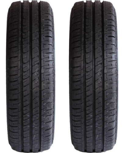 Kit 2 Pneu 205/70/15 C Remold Com Borracha Vipal +2 Bicos