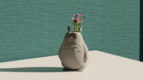 Matero Totoro Ghibli Impreso 3d