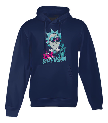 Hoodie, Buzo Con Capota Niños Serie Rick And Morty 