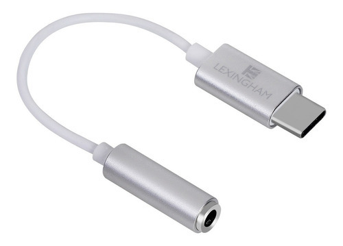 Adaptador Lexingham Blanco Tipo C A Conector 3.5mm