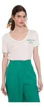 Comprar Remera Lino Mujer Portsaid Long Lino Palms Manga Corta