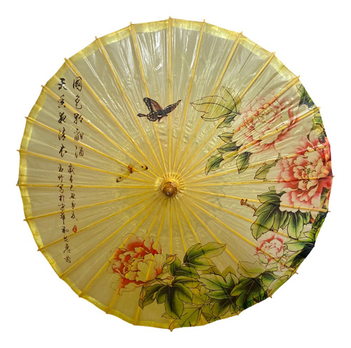 Sombrilla De Papel-aceite Parasol Paragua China Tradicional