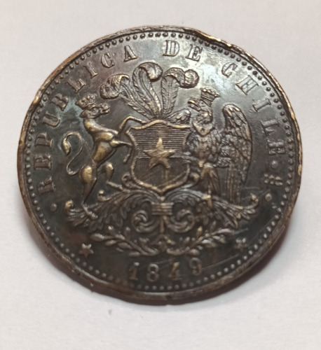 Medalla, Escudo, Botón. 1849. Fabricado Por T.w&w , París (Usado)