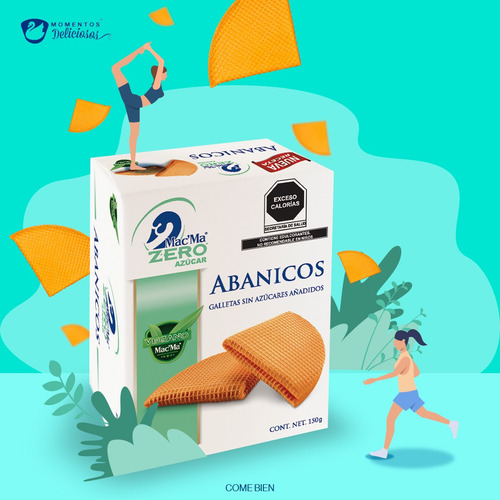 Galleta Mac'ma Abanico Gofrenata 0% Azucar Sin Azucar Vegano