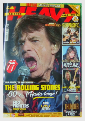 Revista La Heavy 40 Años The Rolling Stones Número 440  