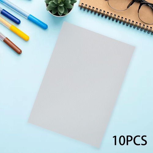 10 Hojas De Pvc Multiusos De 8,3 X 11,7 Pulgadas, Claro