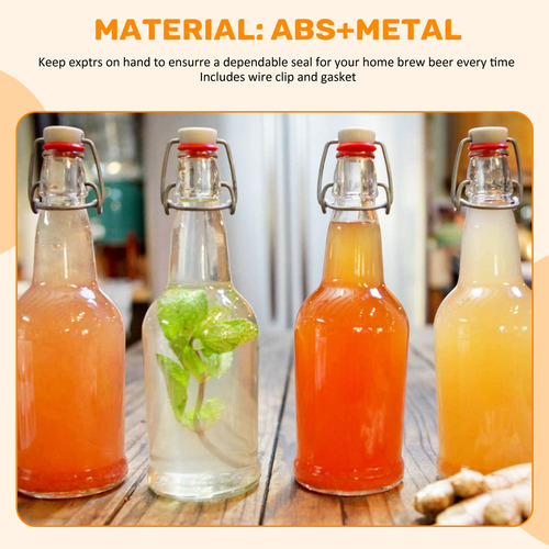 Tapas De Vidrio Con Tapa Abatible Para Botellas De Cerveza,