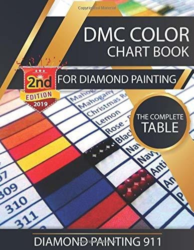 Libro De Carta De Colores De Dmc Para Pintura De Diamantes: