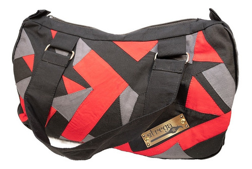 Imagen 2 de 10 de Bolso Rectangular De Mano De Retazos De Algodón Hecho A Mano