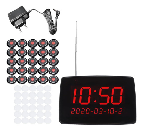 Llamador De Meseros Inalambrico Con 30 Botones Y 1 Monitoreo