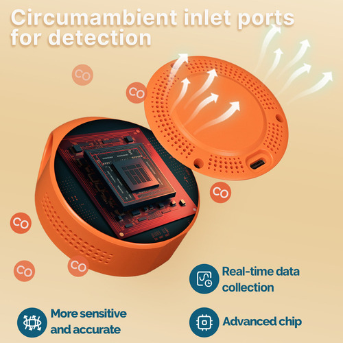 Detector De Monóxido De Carbono Portátil Y Sensor De Alarma