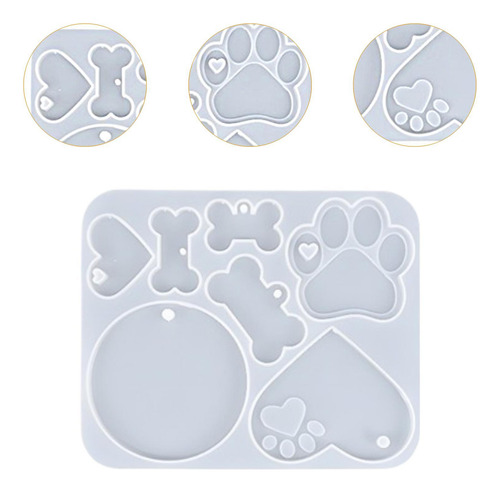 Modelo De Resina Epoxi, Placa De Identificación Para Perro,