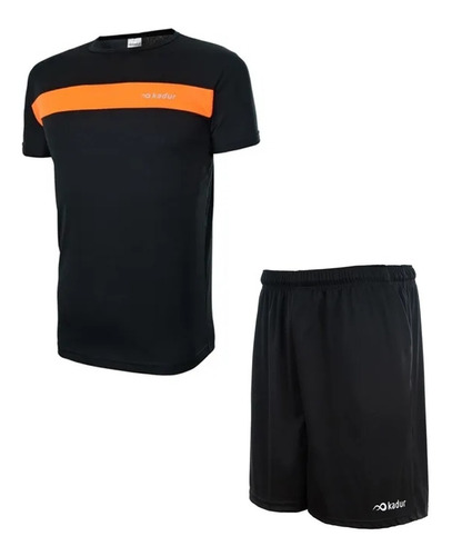 Remera Short Hombre Entrenamiento Deportivo Combo Kadur