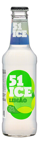 Bebida Mista Alcoólica Gaseificada Limão 51 Ice Garrafa 275ml