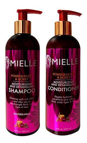 Set De ChampĂș Y Acondicionador Mielle Pomegranate & Honey 36