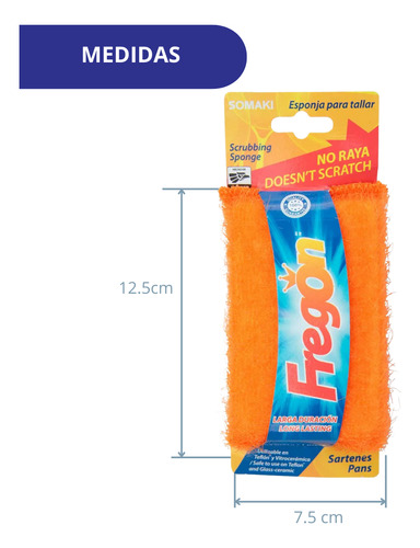 Fibra Para Trastes Fregon 84987 - 3 Pzs